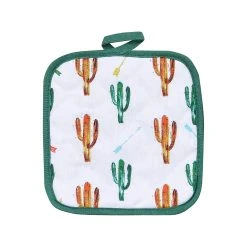 Discount ???? HiEnd Accents 1 PC Colorful Cactus Printed Pot Holder ????