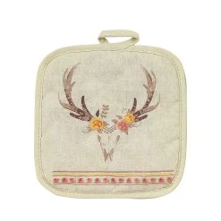 Hot Sale ???? HiEnd Accents 1 PC Skull/Floral Printed Pot Holder ????