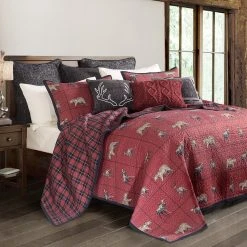 Deals ???? HiEnd Accents 2-PC Woodland Plaid Quilt Set, Twin - Multi ????