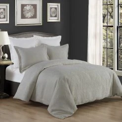 Outlet ???? HiEnd Accents 3 PC Matelasse Coverlet/Duvet Set Gray ????