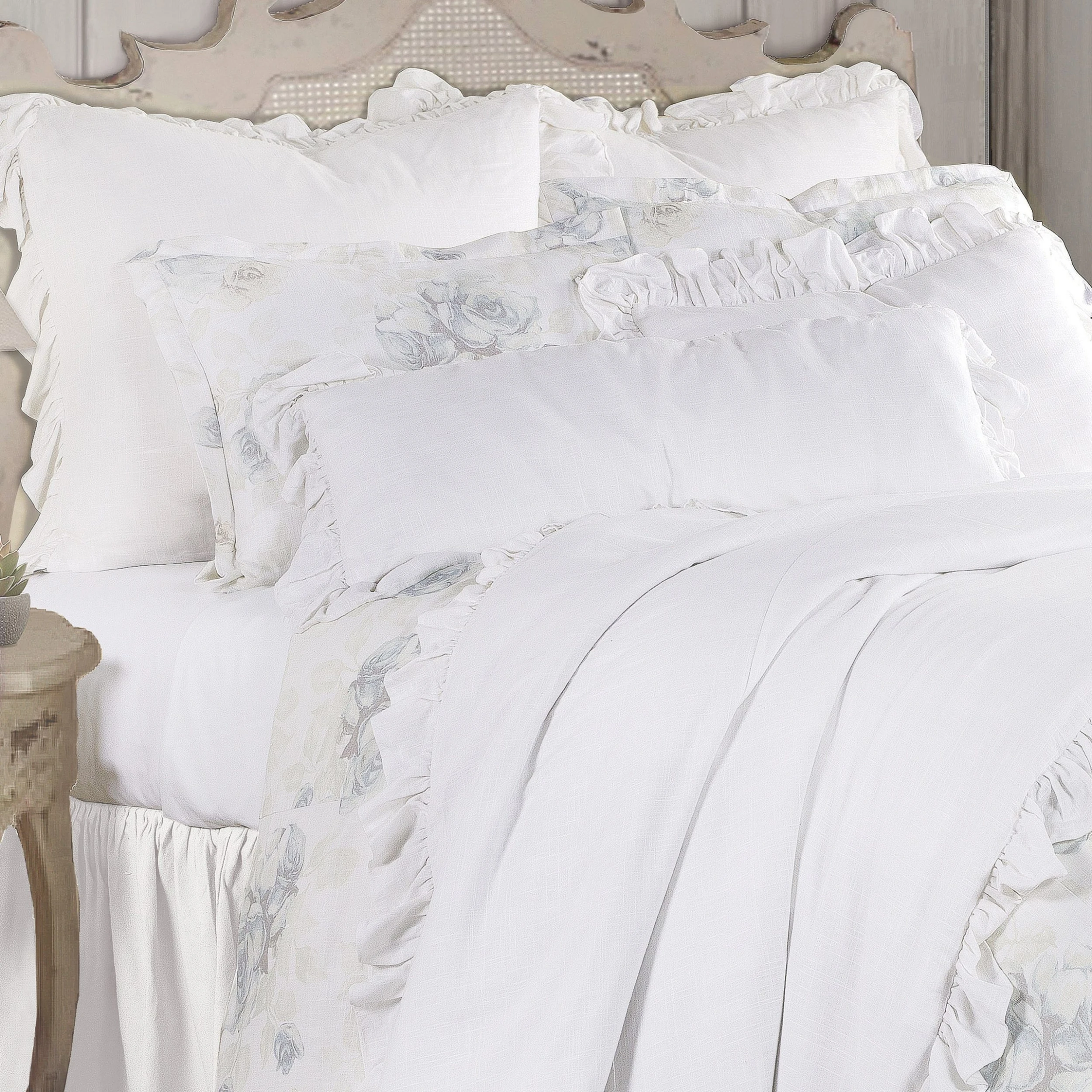 Best Pirce ???? HiEnd Accents 3 PC Rosaline Washed Linen Comforter Set, Queen ❤️ 4 Best Pirce ???? HiEnd Accents 3 PC Rosaline Washed Linen Comforter Set, Queen ❤️ - Image 2