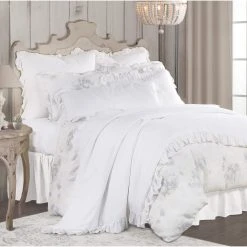 Buy ✨ HiEnd Accents 3 PC Roseline Linen Duvet Set, King ????