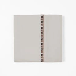 Best Pirce ???? HiEnd Accents 350 TC Cream Sheet Set With Fair Isle Embroidery ???? -HiEnd Accents shop 350 TC Cream Sheet Set with Fair Isle Embroidery 2