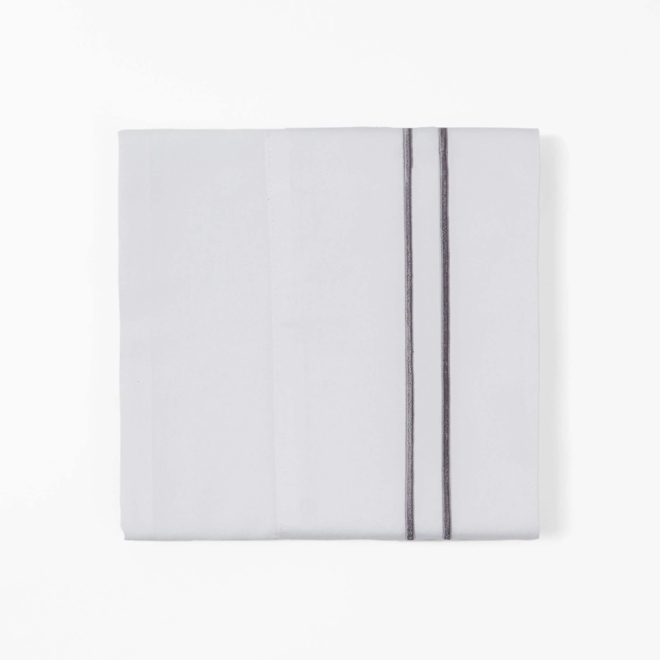 Best Sale ???? HiEnd Accents 350 TC White Sheet Set With Gray Stripe Embroidery ???? 5 Best Sale ???? HiEnd Accents 350 TC White Sheet Set With Gray Stripe Embroidery ???? - Image 3