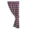 Outlet ???? HiEnd Accents Blue Plaid Curtain With Tieback, 48"x84" ???? -HiEnd Accents shop Blue plaid curtain with tieback2C 4822x8422 1