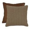 Cheap ???? HiEnd Accents Crestwood Houndstooth Euro Sham Reversed To Suede, 27"X27" ????