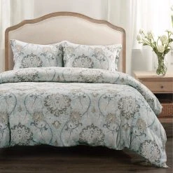 Best reviews of ❤️ Hiend Accents Dalia Duvet Cover Set, 3PC ⌛ -HiEnd Accents shop Dalia Washed Linen Duvet Cover Set2C 3PC