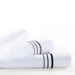 Wholesale ???? HiEnd Accents Embroidered Border 350TC Modern Urban 4 Piece Sheet Set Gray ????