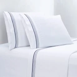 Wholesale ???? HiEnd Accents Embroidered Border 350TC Modern Urban 4 Piece Sheet Set Gray ???? -HiEnd Accents shop Embroidered Border 350TC Modern Urban 4 Piece Sheet Set 4