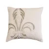 New ✨ HiEnd Accents Embroidery Fleur De Lis Pillow, 18X18 ???? -HiEnd Accents shop Embroidery Fleur De Lis Pillow2C 18X18