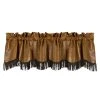 Buy ✨ HiEnd Accents Faux Leather Valance W/Fringes, 84"X18" ???? -HiEnd Accents shop Faux Leather Valance w Fringes2C 8422X1822