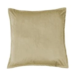 Flash Sale ???? HiEnd Accents Velvet Flanged Euro Sham, 27"x27" Oatmeal ???? 12 Flash Sale ???? HiEnd Accents Velvet Flanged Euro Sham, 27"x27" Oatmeal ???? -HiEnd Accents shop Flanged Velvet Euro Sham 1