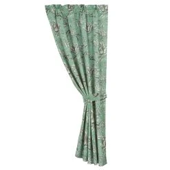 Discount ???? HiEnd Accents Floral Curtain With Tieback, 48"X84" ????