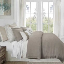 Best deal ???? HiEnd Accents Hera Washed Linen Flange Comforter Set, 3PC Blush ???? -HiEnd Accents shop Hera Washed Linen Flange Comforter Set 10