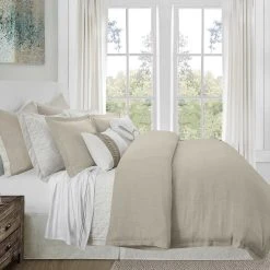 Best deal ???? HiEnd Accents Hera Washed Linen Flange Comforter Set, 3PC Blush ???? -HiEnd Accents shop Hera Washed Linen Flange Comforter Set 5