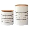 Outlet ❤️ HiEnd Accents 2 PC Small Aztec Design Canister Set ???? -HiEnd Accents shop HiEnd Accents 2 PC Small Aztec Design Canister Set