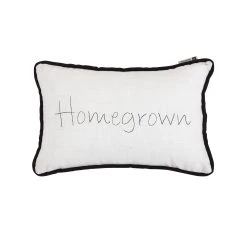 Best deal ???? HiEnd Accents "Homegrown" Embroidery Lumbar Pillow, 12"x19" ????