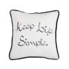 Discount ???? HiEnd Accents "Keep Life Simple" Embroidery Throw Pillow, 18"x18" ???? -HiEnd Accents shop HiEnd Accents 22Keep Life Simple22 Embroidery Throw Pillow2C 1822x1822 1