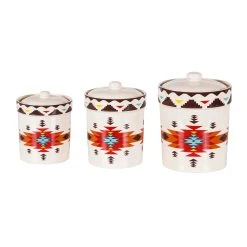 Best Pirce ???? Paseo Road By HiEnd Accents Del Sol Aztec Print Canister Set, 3PC - N/A ????
