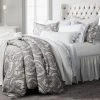 Cheap ???? HiEnd Accents 3 PC Nicole Damask Comforter Set, Gray ⌛ -HiEnd Accents shop HiEnd Accents 3 PC Nicole Damask Comforter Set2C Gray