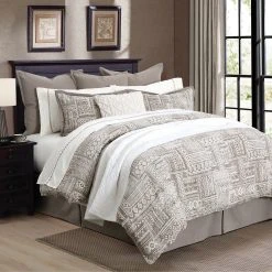 Best Sale ???? HiEnd Accents 3 Pc Trent Comforter Set, Super Queen ????