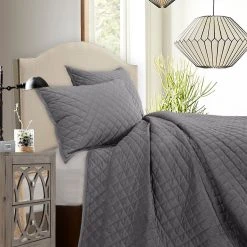 Top 10 ???? HiEnd Accents Velvet Diamond Quilt Set, 3PC Oatmeal ???? 16 Top 10 ???? HiEnd Accents Velvet Diamond Quilt Set, 3PC Oatmeal ???? -HiEnd Accents shop HiEnd Accents 3 Piece Velvet Quilt Set 2