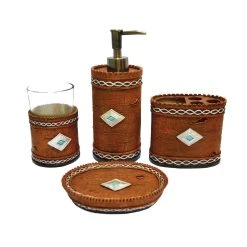 Wholesale ???? HiEnd Accents 4-piece Southwestern Bathroom Set ✔️