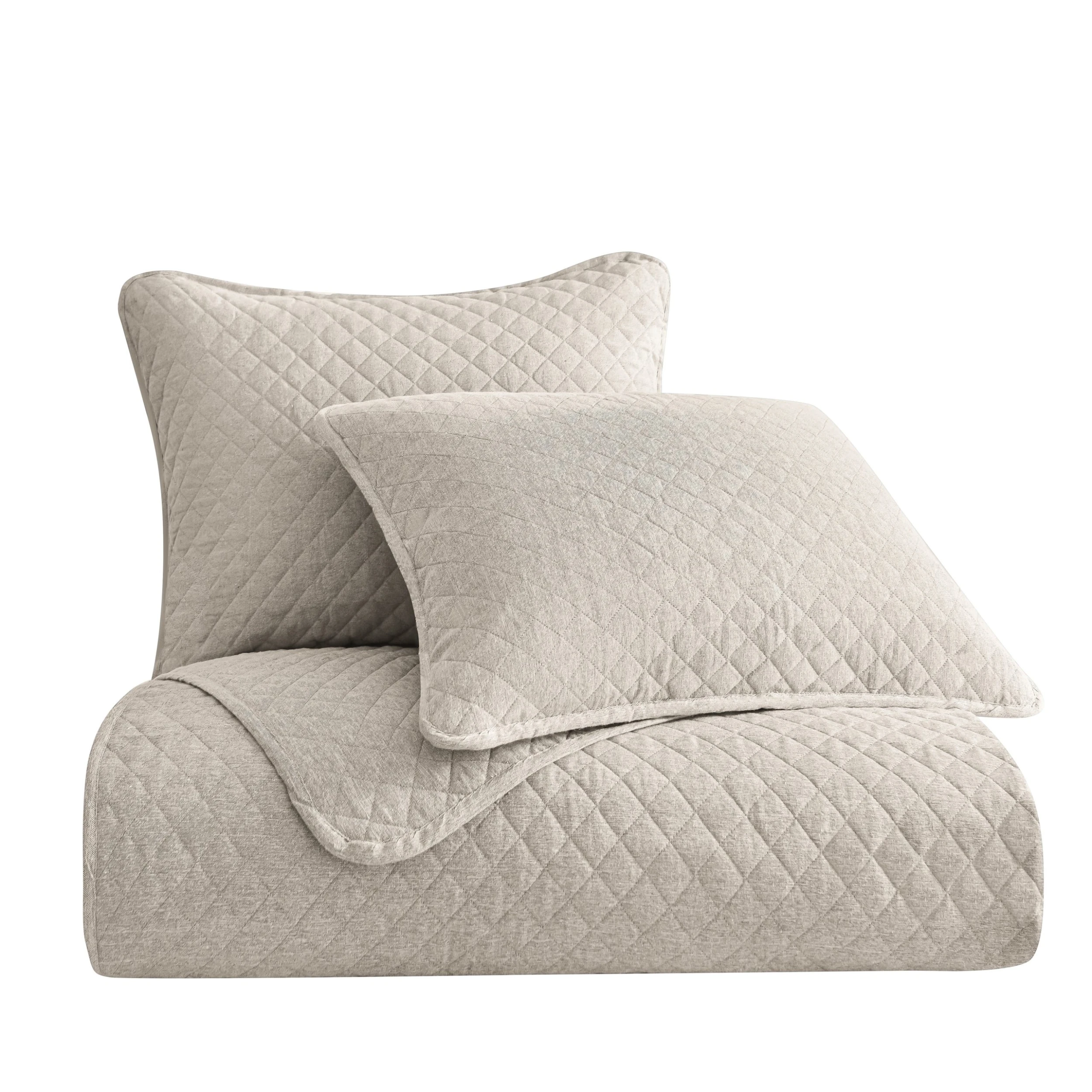 Best Sale ❤️ HiEnd Accents Anna Diamond Quilted Coverlet Set, 3PC Taupe ???? 8 Best Sale ❤️ HiEnd Accents Anna Diamond Quilted Coverlet Set, 3PC Taupe ???? - Image 6