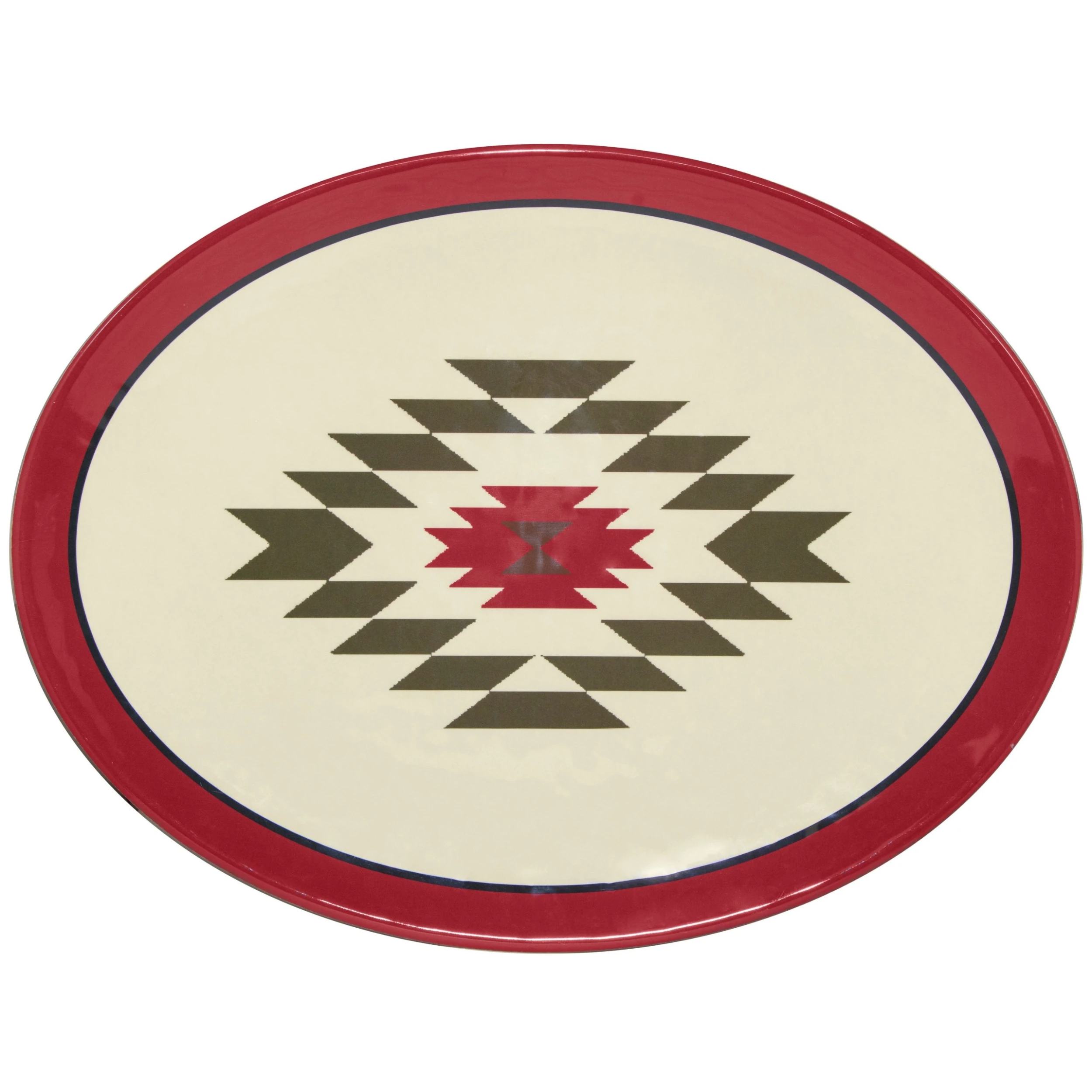 Brand new ⭐ HiEnd Accents Aztec Bear Melamine Serving Platter, 1 Pc ???? 3 Brand new ⭐ HiEnd Accents Aztec Bear Melamine Serving Platter, 1 Pc ????