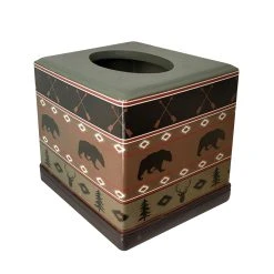 Best Sale ???? HiEnd Accents Aztec Bear Tissue Holder - Green, Black, Tan ????