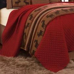 Discount ???? HiEnd Accents Bayfield Red Coverlet (1-Piece ) ????