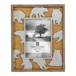 Hot Sale ???? HiEnd Accents Bear Cutout Frame, 4x6 ⌛