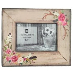 Coupon ???? HiEnd Accents Bohemian Rose And Antler 4"x6" Frame ????