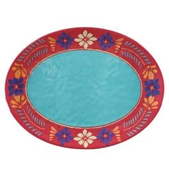 New ???? HiEnd Accents Bonita Melamine Collection Serving Platter, 1 PC ????
