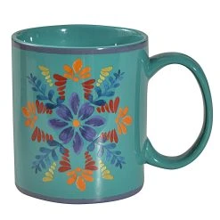 Cheap ???? HiEnd Accents Bonita Mugs, 4 PC Turquoise ????