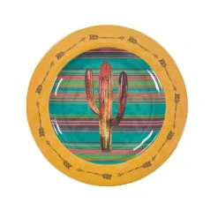 Best reviews of ???? HiEnd Accents Cactus Design Melamine Dinner Plate, 4 PC ????