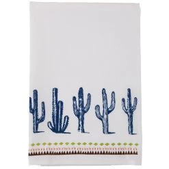 Brand new ???? HiEnd Accents Cactus Border Printed Tea Towel 28"x28", 5 Piece Set ????
