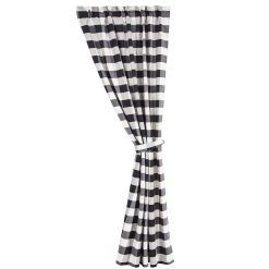 Best deal ???? HiEnd Accents Camille Buffalo Check Curtain Set, 48"x96" ????