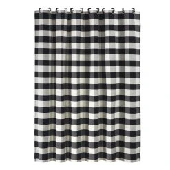 Hot Sale ???? HiEnd Accents Camille Buffalo Check Shower Curtain, 72"x72" ????