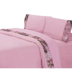 Hot Sale ???? HiEnd Accents Camo Sheet Set Pink ????