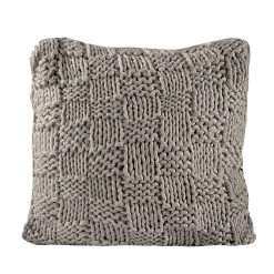 Promo ✨ HiEnd Accents Chess Knit Euro Pillow, 27"x27" Slate ⭐ -HiEnd Accents shop HiEnd Accents Chess Knit Euro Pillow2C 2722x2722 6