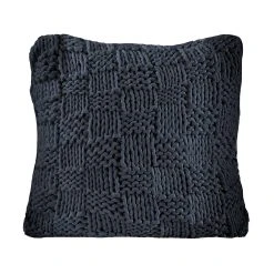 Cheap ???? HiEnd Accents Chess Knit Euro Sham, 27"x27" Black ???? -HiEnd Accents shop HiEnd Accents Chess Knit Euro Sham2C 2722x2722 2