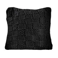 Cheap ???? HiEnd Accents Chess Knit Euro Sham, 27"x27" Black ???? -HiEnd Accents shop HiEnd Accents Chess Knit Euro Sham2C 2722x2722 6