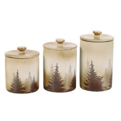 Flash Sale ⭐ HiEnd Accents Clearwater Pines 3-Piece Canister Set ✔️
