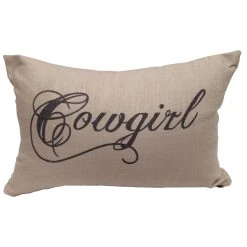 Best reviews of ???? HiEnd Accents Cowgirl Multicolored Linen Throw Pillow (12" X 19") ????