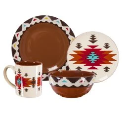 Promo ❤️ Paseo Road By HiEnd Accents Del Sol Aztec Ceramic Dinnerware Set, 16PC ???? -HiEnd Accents shop HiEnd Accents Del Sol 16 PC Ceramic Dinnerware Set