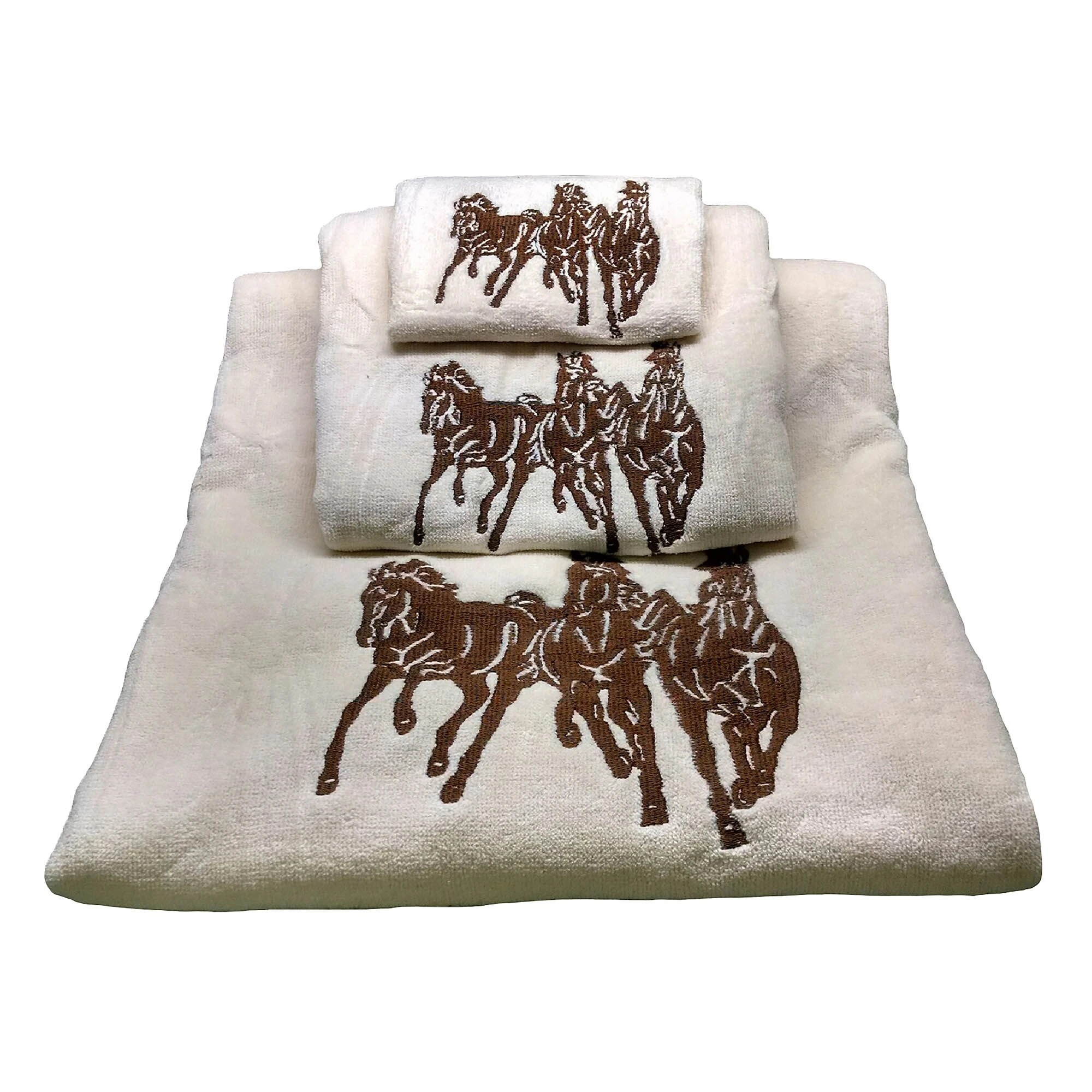 Best reviews of ⭐ HiEnd Accents Embroidered 3-Horse Towel Set, 3 PC Mocha ???? 3 Best reviews of ⭐ HiEnd Accents Embroidered 3-Horse Towel Set, 3 PC Mocha ????