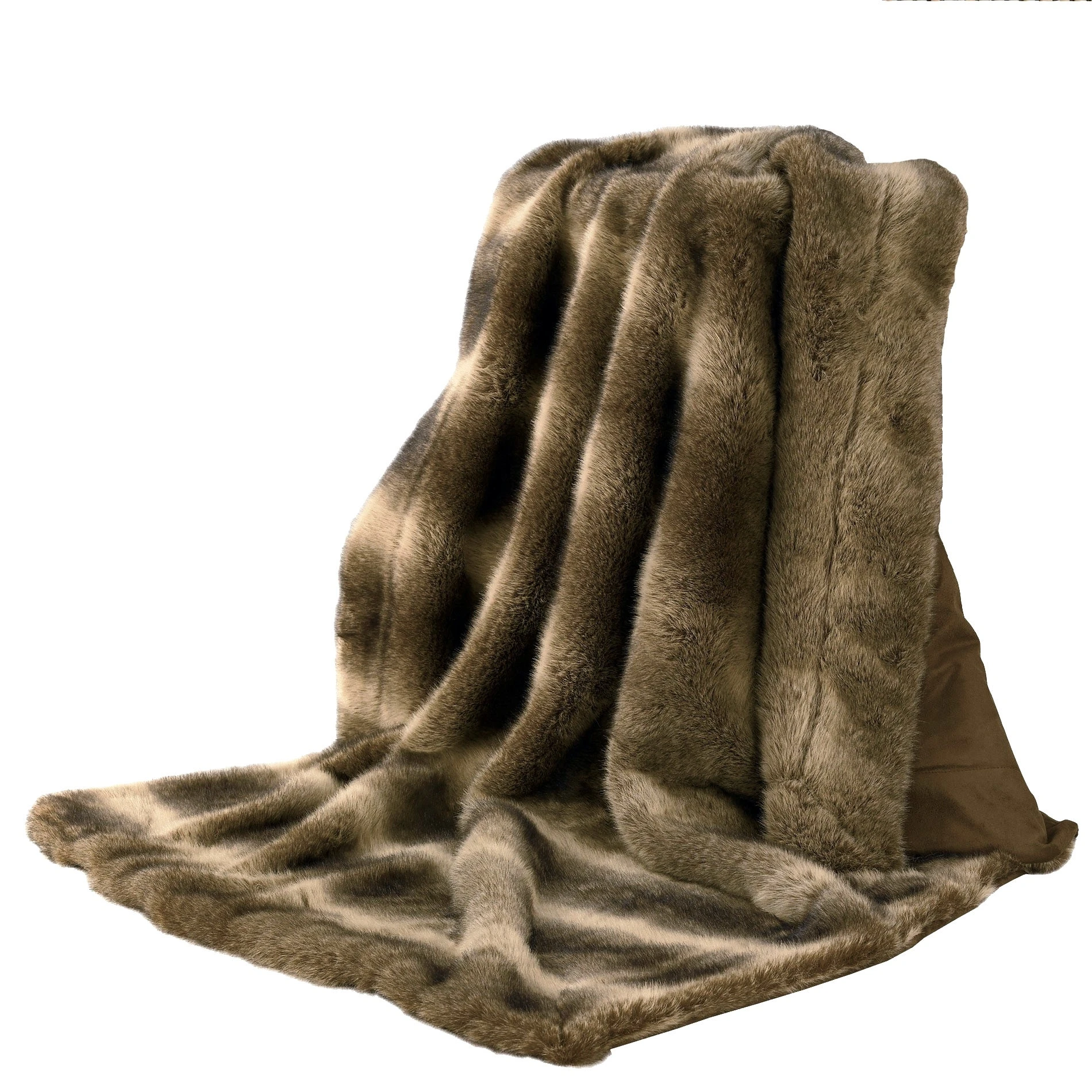 Wholesale ???? HiEnd Accents Faux Wolf Fur Oversized Throw Blanket, 60"x90" ???? 4 Wholesale ???? HiEnd Accents Faux Wolf Fur Oversized Throw Blanket, 60"x90" ???? - Image 2