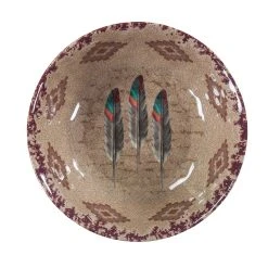 Cheap ???? HiEnd Accents Feather Design Melamine Bowl, 4 PC ????