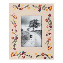 Best reviews of ⌛ HiEnd Accents Frame With Painted Floral, 4x6 ????